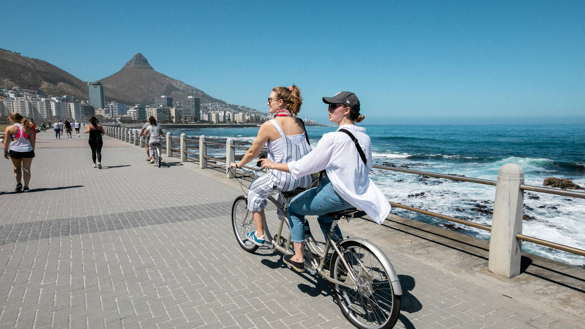 Bicicleta em Sea Point, Cidade do Cabo